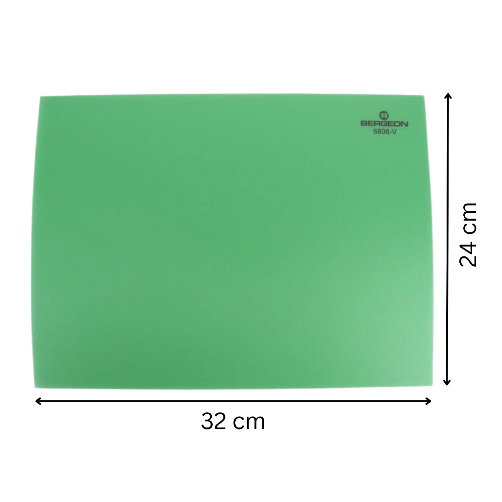 Bergeon 6808V - Watch Maker Bench Mat Green