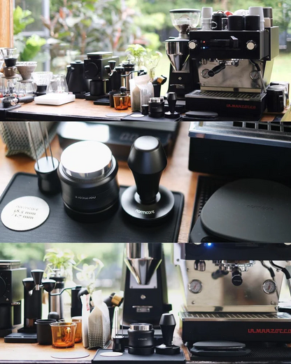 Normcore Espresso Tamping Mat with Corner Edge – Anti-Slip Silicone Coffee Tamper Mat