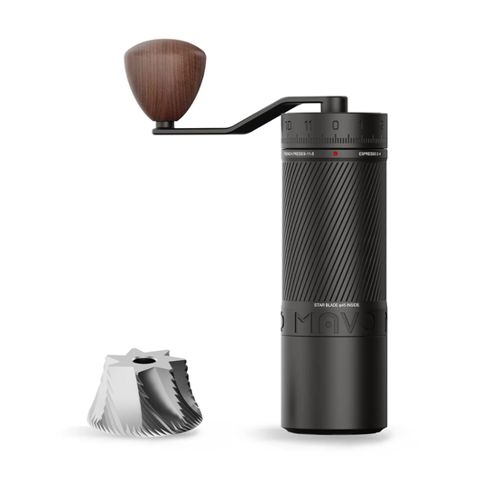 MAVO Phantox Pro Manual Coffee Grinder, 45mm Starblade Burr, Espresso & Pour Over
