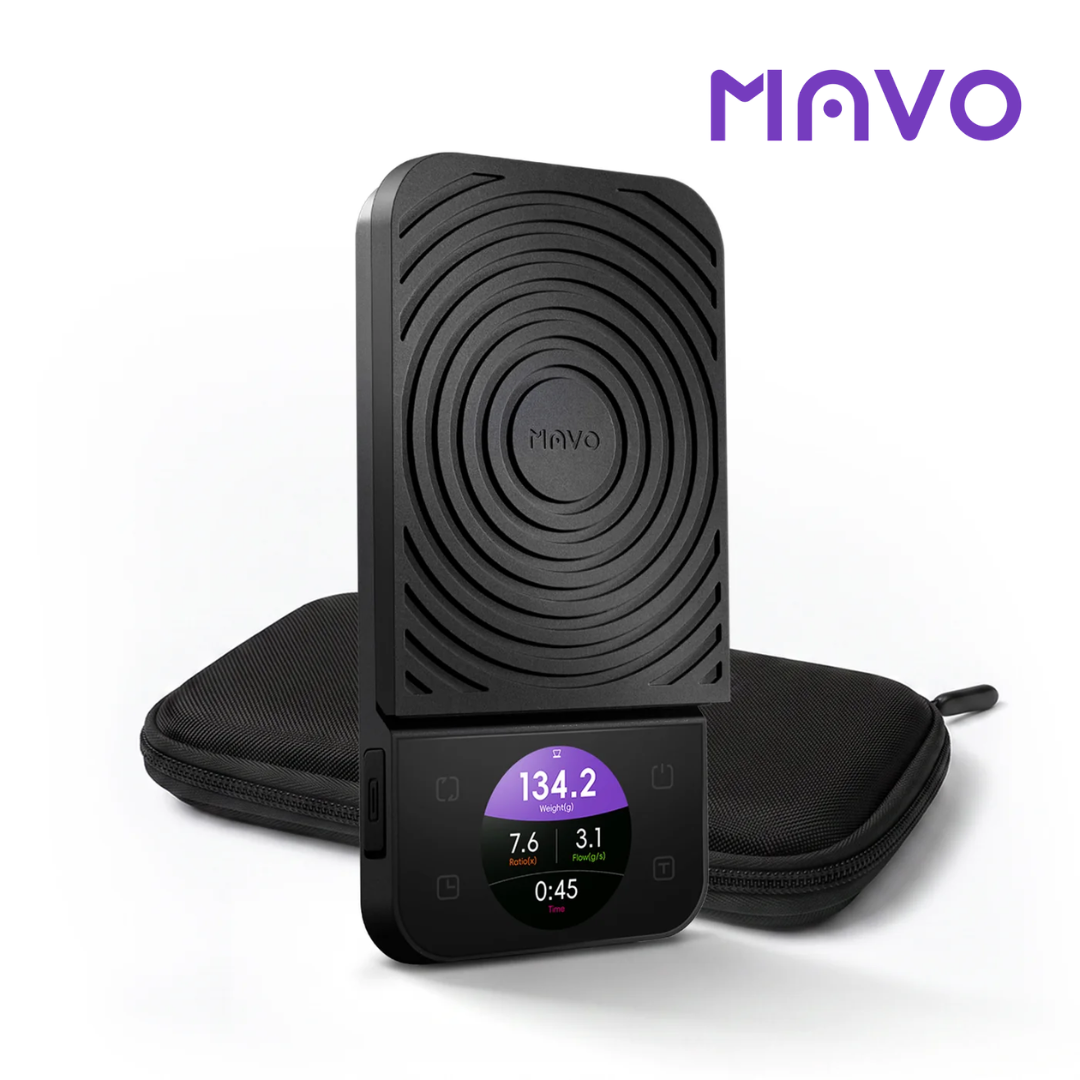 MAVO Lumicurve Smart Coffee Scale, 0.1g Precision, Espresso & Pour Over, Brewing Curve Display