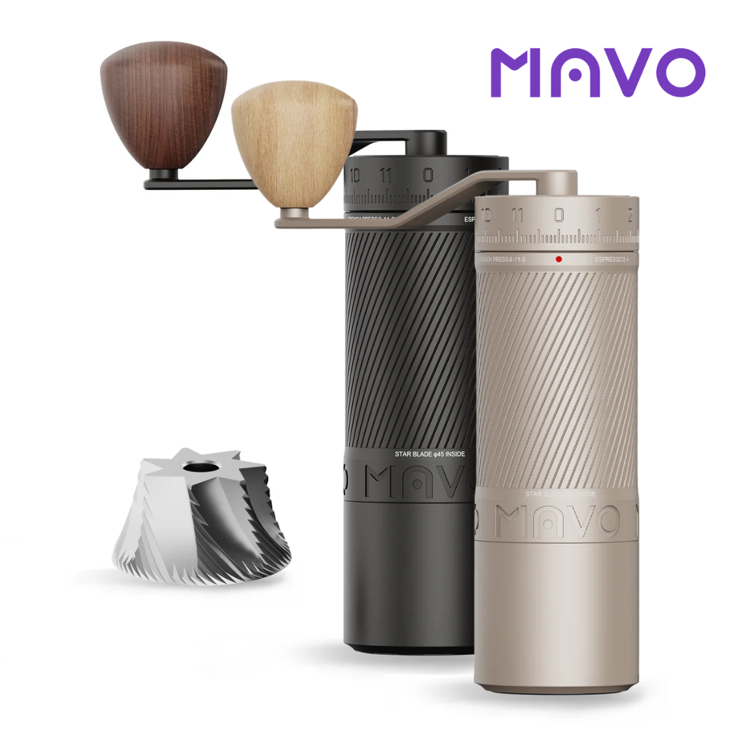 MAVO Phantox Pro Manual Coffee Grinder, 45mm Starblade Burr, Espresso & Pour Over