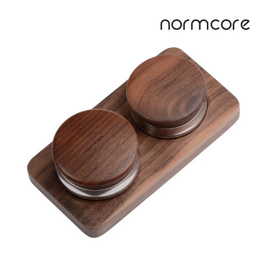 Normcore Walnut Palm Tamper and Distributor Kit