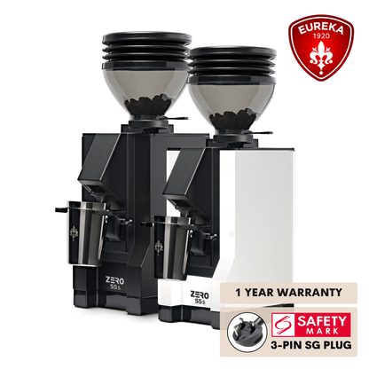 Eureka Mignon Zero 55S Coffee Grinder - 55mm Single Dose Zero Retention (Espresso & Brew)
