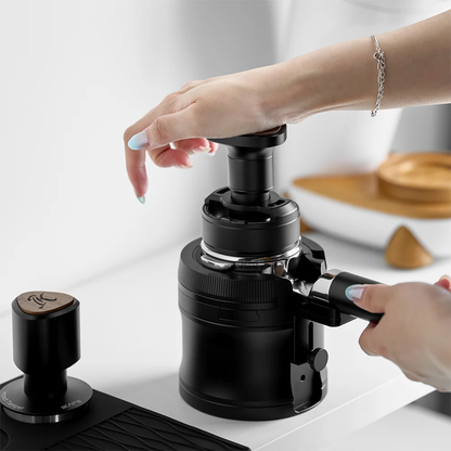 IKAPE UniPress All-in-One Espresso Distributor & Tamper, One-Press Coffee Leveller