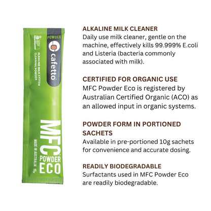 Cafetto MFC (Milk Frother Cleaner) Eco, 12 Sachets 10g