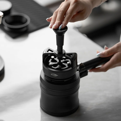 IKAPE V4 Rotary Adjustable Portafilter Stand, 51mm 54mm 58mm Espresso Tamping Station