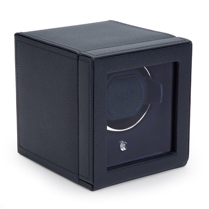 Premium Cub Watch Winder with Protective Cover by WOLF 1834 - Elegant and Efficient Automatic Watch Winding Solution