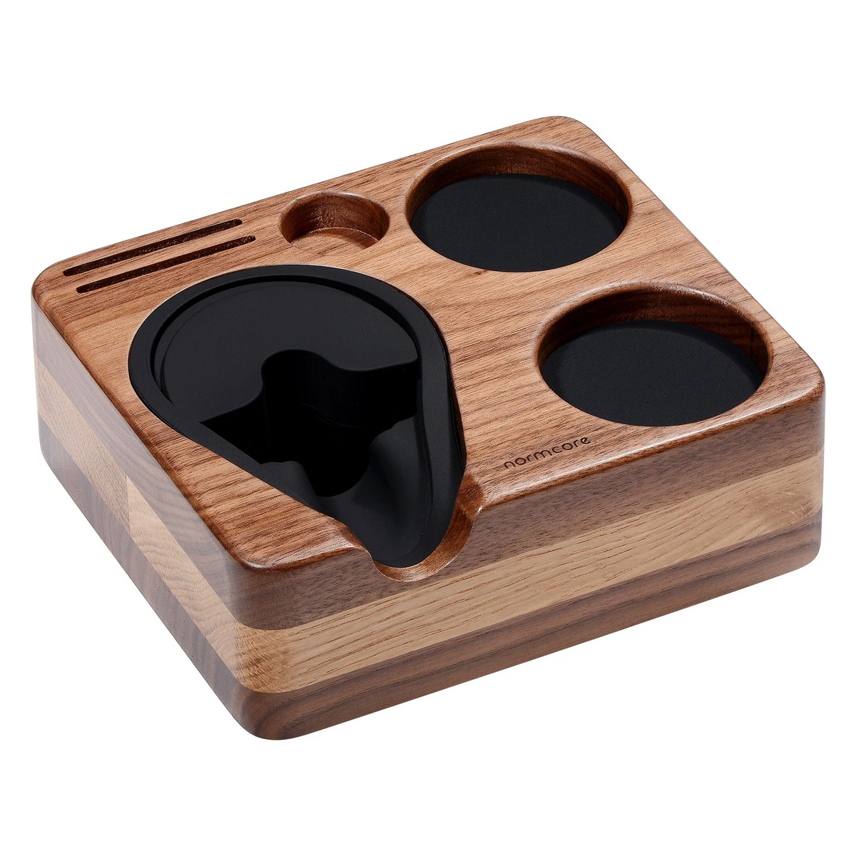 Normcore Wooden Compact Espresso Tamping Station: Durable Coffee Tamper Mat
