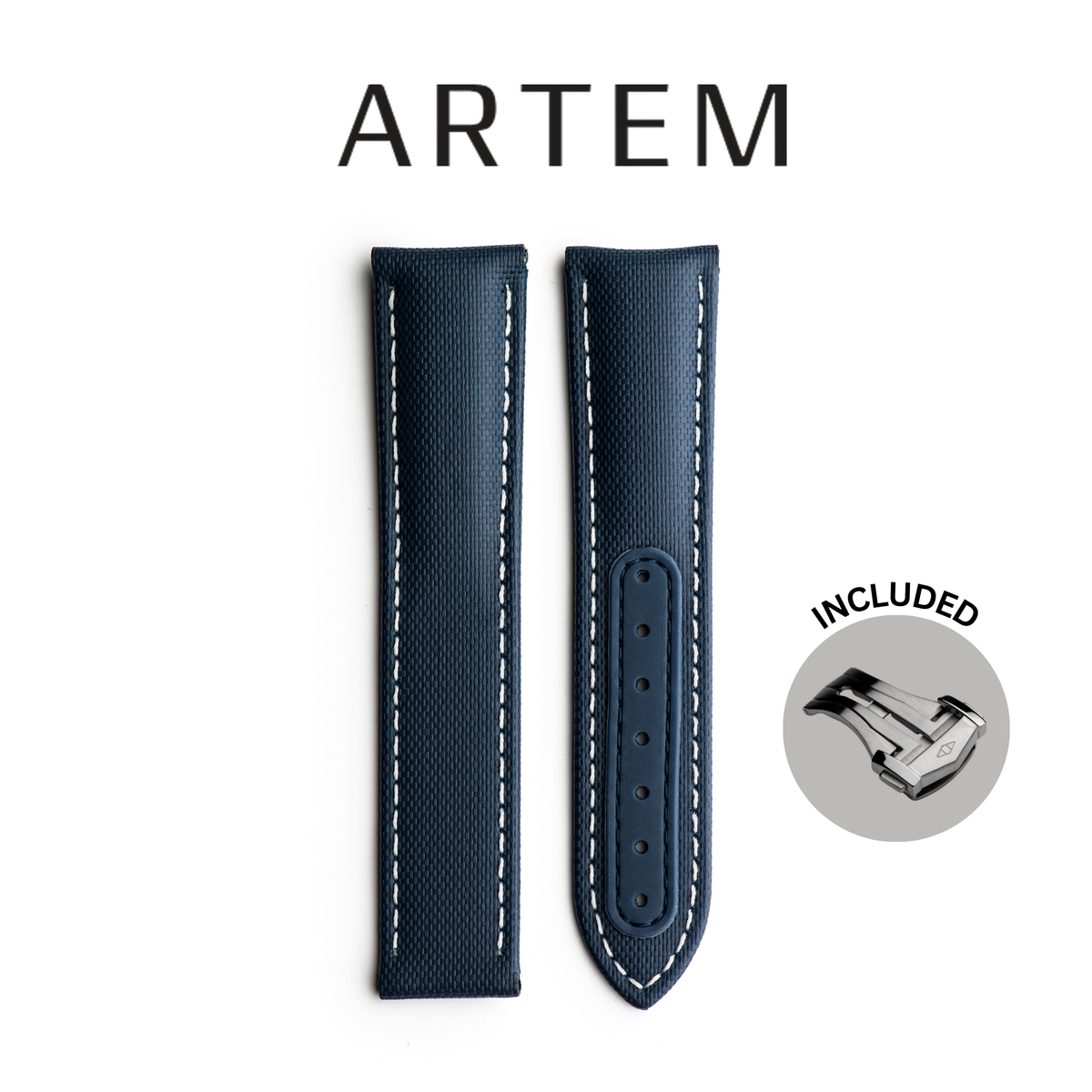 Artem Loop-Less Sailcloth Watch Strap