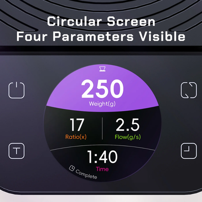 MAVO Lumicurve Smart Coffee Scale, 0.1g Precision, Espresso & Pour Over, Brewing Curve Display