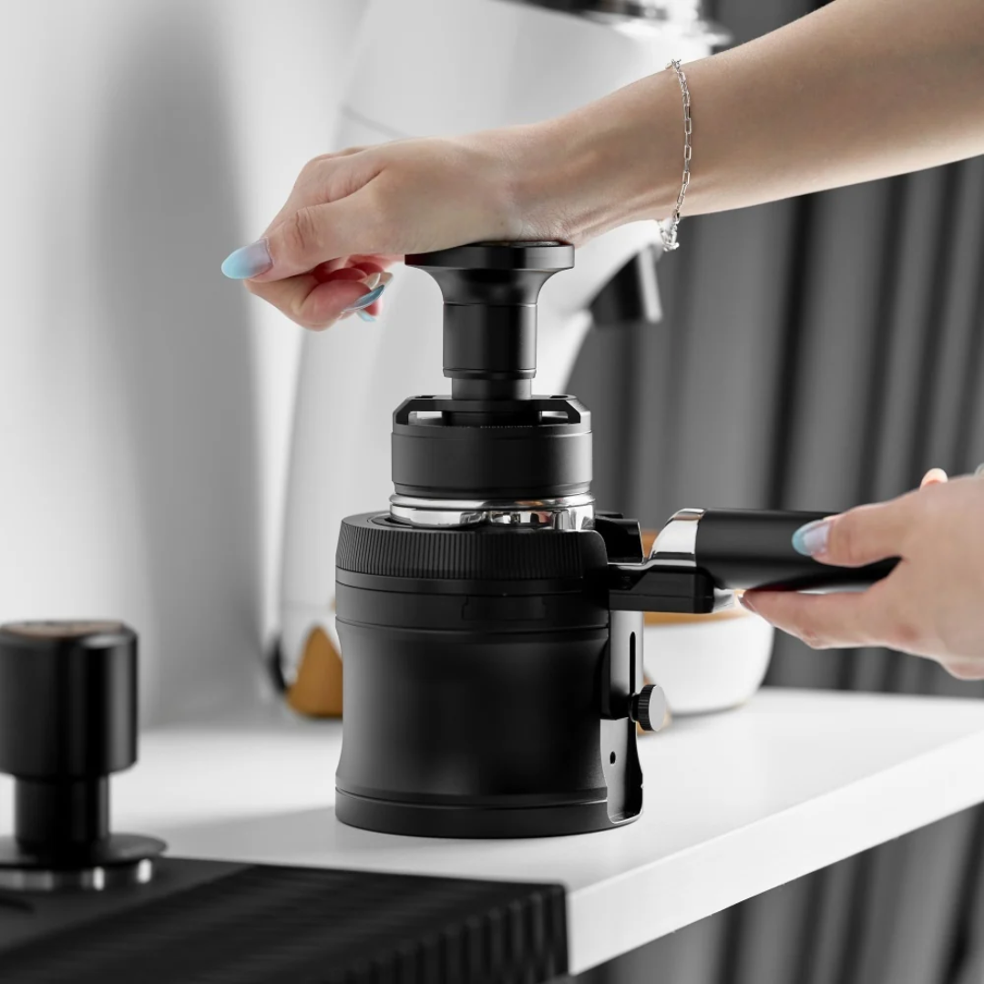 IKAPE V4 Rotary Adjustable Portafilter Stand, 51mm 54mm 58mm Espresso Tamping Station
