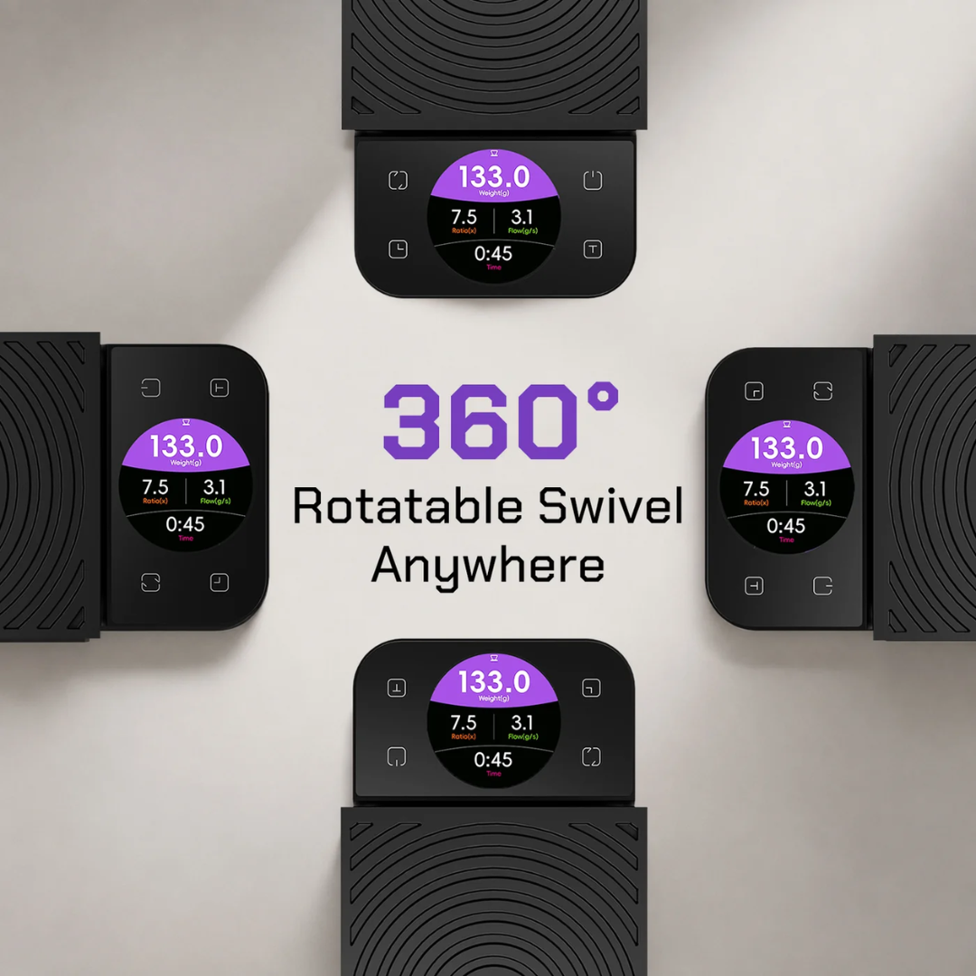 MAVO Lumicurve Smart Coffee Scale, 0.1g Precision, Espresso & Pour Over, Brewing Curve Display