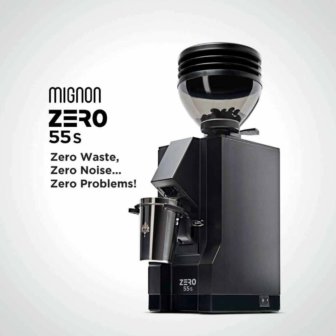 Eureka Mignon Zero 55S Coffee Grinder - 55mm Single Dose Zero Retention (Espresso & Brew)