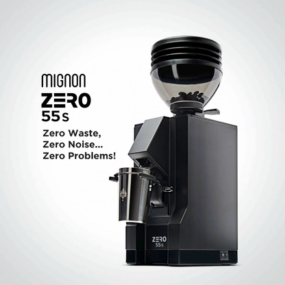 Eureka Mignon Zero 55S Coffee Grinder - 55mm Single Dose Zero Retention (Espresso & Brew)