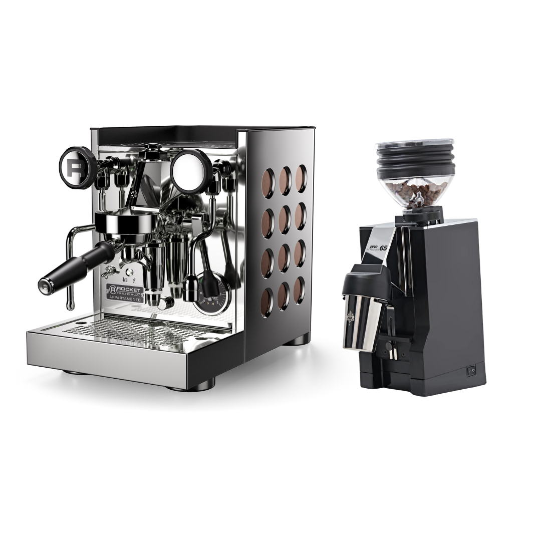 Rocket Appartamento TCA + Eureka Mignon Zero 65 All Purpose