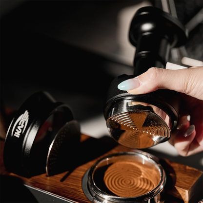 IKAPE UniPress All-in-One Espresso Distributor & Tamper, One-Press Coffee Leveller