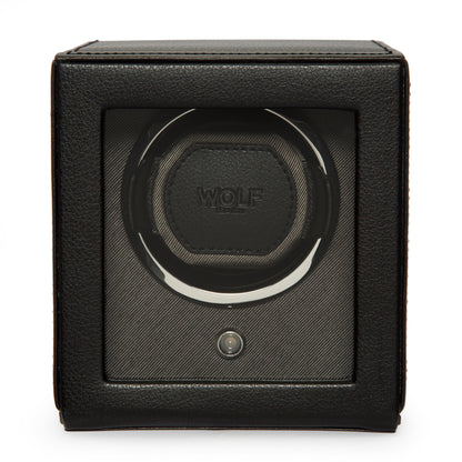 Premium Cub Watch Winder with Protective Cover by WOLF 1834 - Elegant and Efficient Automatic Watch Winding Solution