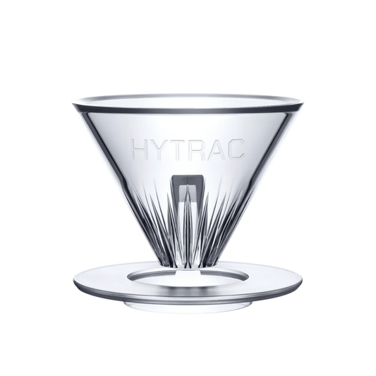 MAVO HYTRAC Coffee Dripper, Bypass-Free High Extraction Pour Over Dripper, Glass V60 Filter
