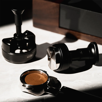 IKAPE UniPress All-in-One Espresso Distributor & Tamper, One-Press Coffee Leveller