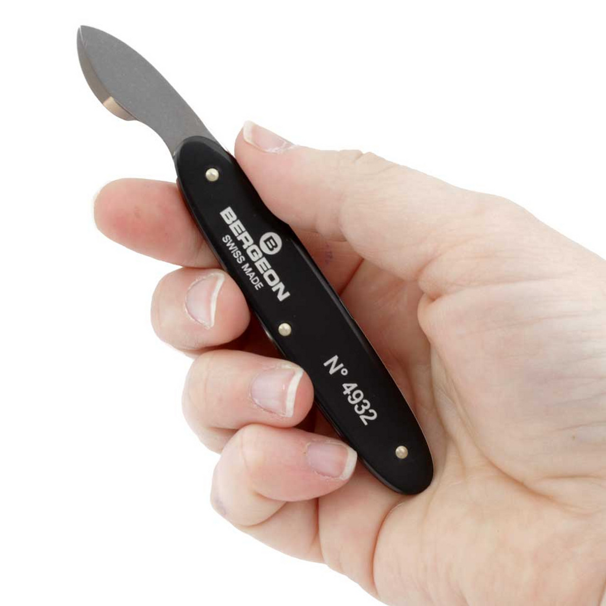 Bergeon 4932 Watch Back Case Opener, Victorinox Stainless Steel Beveled Blade