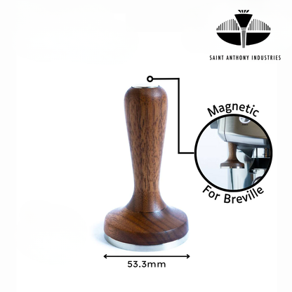 Saint Anthony Industries Model B Espresso Tamper for Breville, 53.3mm, Barista Pro, Barista Express, Barista Touch