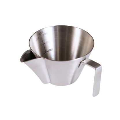 Crema Filter Espresso Measuring Cup 90ml, 304 Stainless Steel, Coffee Shot Cup