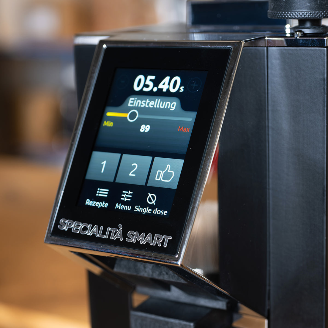 Eureka Mignon Specialita Smart Grinder - Burr Distance Sensor, Silent, Touchscreen, 55mm