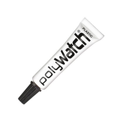 Polywatch Plastic Polish for watches, removes scratches, restore clarity, scratch remover, hesalite polishing