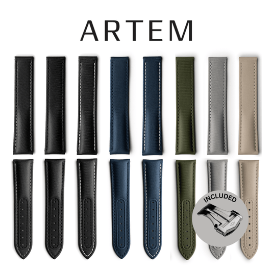 Artem Loop-Less Sailcloth Watch Strap