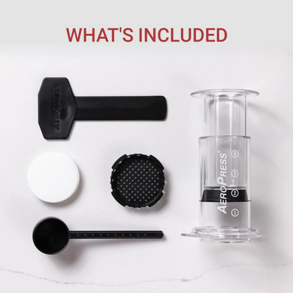 AeroPress® Clear Coffee Maker, 3-in-1 Coffee Press - Full Bodied Flavor Without Grit, Made with Tritan