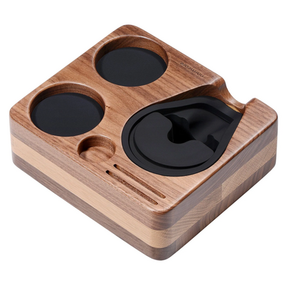 Normcore Wooden Compact Espresso Tamping Station: Durable Coffee Tamper Mat