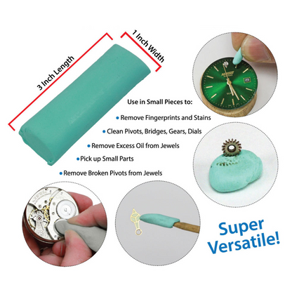 Bergeon Rodico 6033 , Rodico Premium 7033, Original High Quality Swiss Made, Dry Cleaner for Cleaning Wheel Pivots Hands Watch Repair Tool