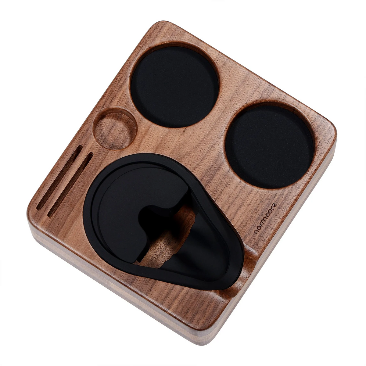 Normcore Wooden Compact Espresso Tamping Station: Durable Coffee Tamper Mat