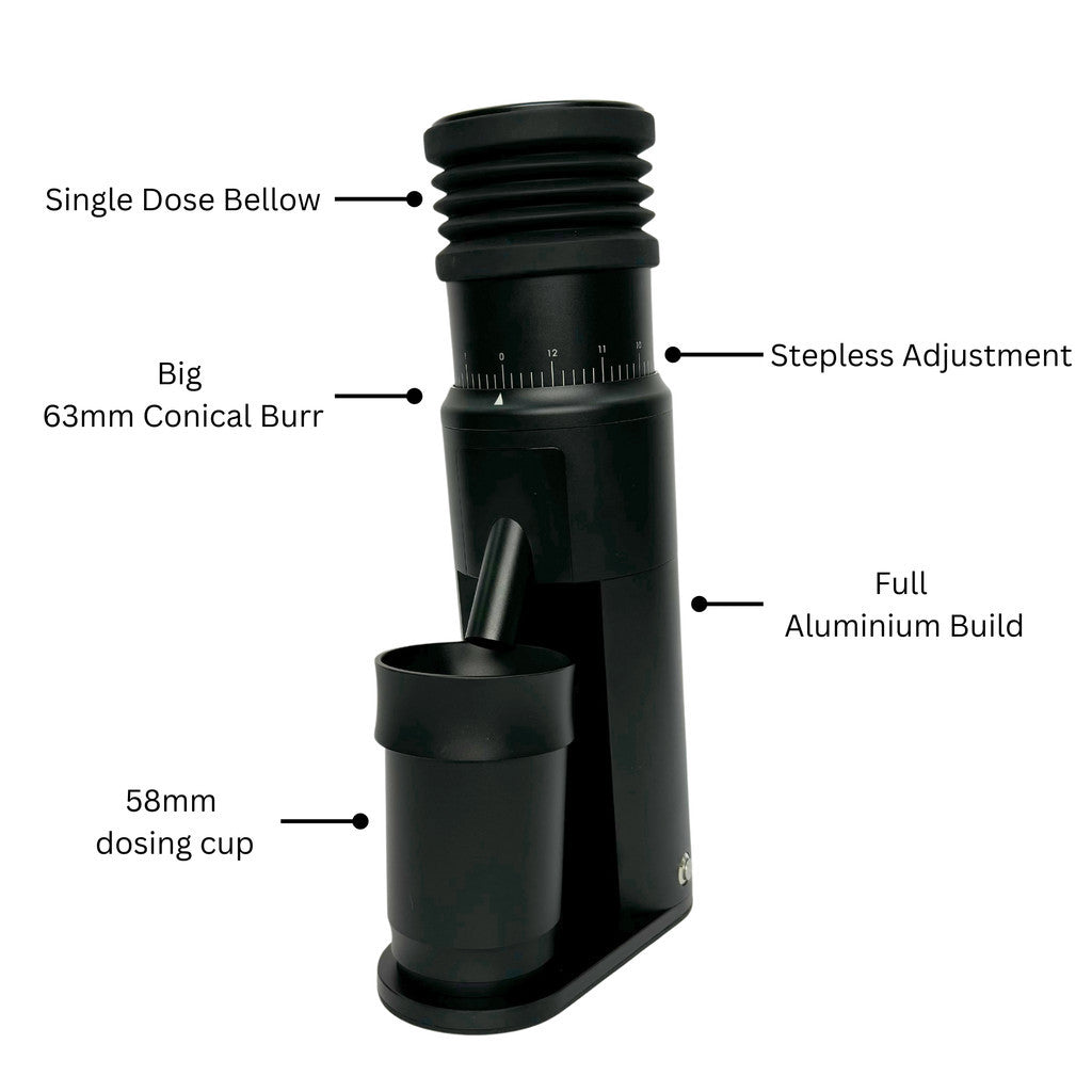 63mm Conical Burr Single Dose Espresso Grinder IT-M63