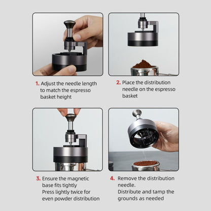 zeroHero Shadow Blade Coffee Distribution Needle WDT Tool