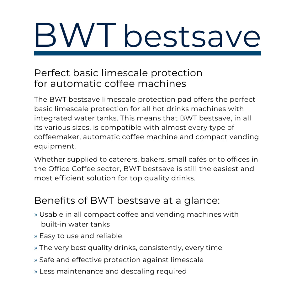 BWT Bestsave M (100L) - Espresso Machine Water Tank Filter