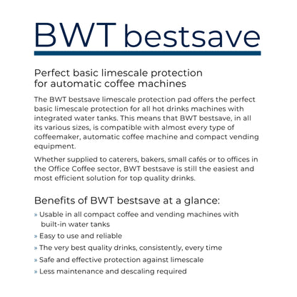 BWT Bestsave M (100L) - Espresso Machine Water Tank Filter