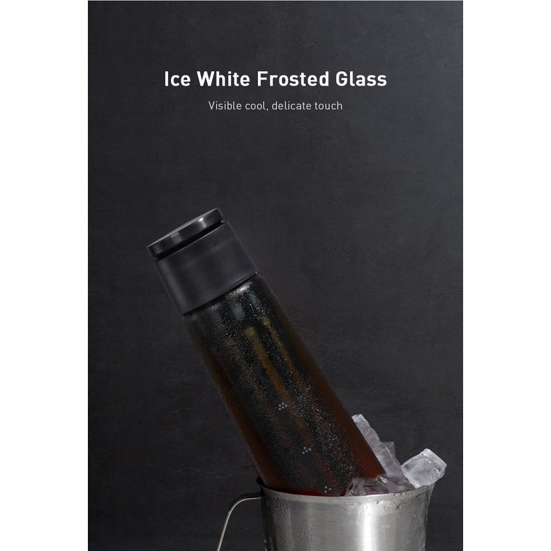 Timemore Icicle Cold Brew Coffee Maker 600ml removable food grade PP filter frosted glass body ice coffee maker