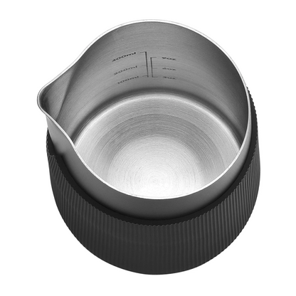 Normcore Handleless Milk Pitcher 450ml / 600ml – Latte Art Frothing Jug with Silicone Grip