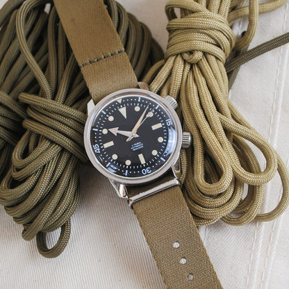 Haveston Parade Series Nylon Watch Strap, 20mm, 22mm, Nato Strap, Stainless Steel Buckle, Ultra fine weave polyamide