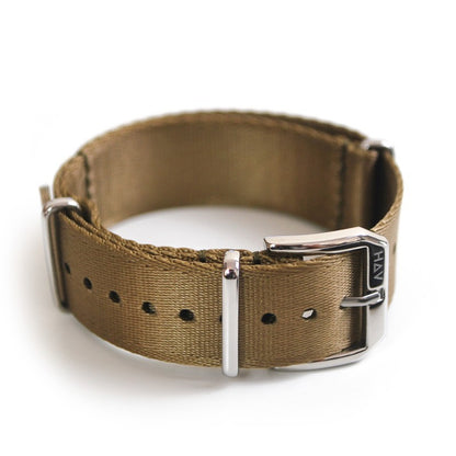 Haveston Parade Series Nylon Watch Strap, 20mm, 22mm, Nato Strap, Stainless Steel Buckle, Ultra fine weave polyamide